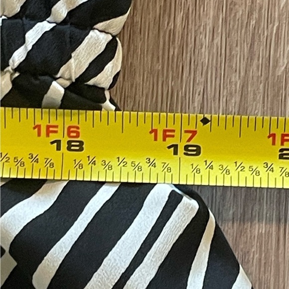 Lane Bryant Women Midi Dress Size 20 Black & White Striped Animal Print - Picture 15 of 17